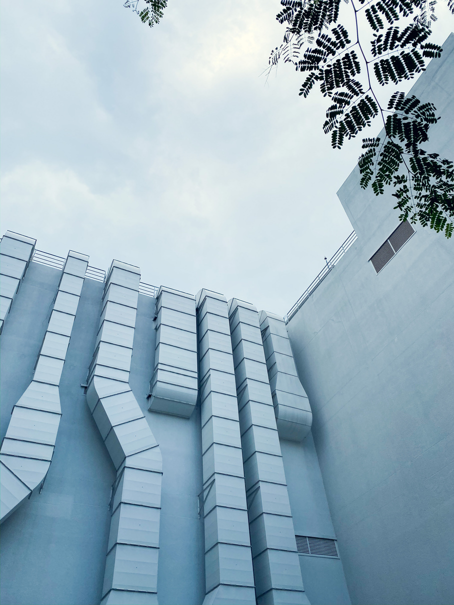 Low-Angle Shot of a Building under the Sky